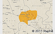 Political Map of Mena, shaded relief outside