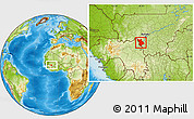 Physical Location Map of Kangaba