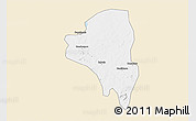 Classic Style 3D Map of Baguineda, single color outside