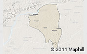 Shaded Relief 3D Map of Baguineda, lighten