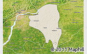 Shaded Relief 3D Map of Baguineda, satellite outside