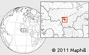 Blank Location Map of Baguineda