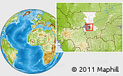 Physical Location Map of Baguineda, highlighted parent region, highlighted grandparent region