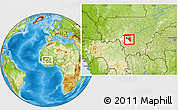 Physical Location Map of Baguineda, highlighted parent region