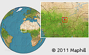 Satellite Location Map of Baguineda