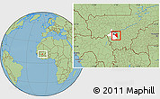 Savanna Style Location Map of Baguineda, highlighted parent region
