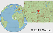 Savanna Style Location Map of Baguineda