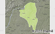 Physical Map of Baguineda, darken, semi-desaturated