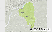 Physical Map of Baguineda, lighten, semi-desaturated