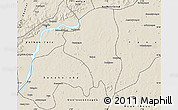 Shaded Relief Map of Baguineda