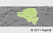 Physical Panoramic Map of Baguineda, darken, desaturated