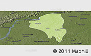 Physical Panoramic Map of Baguineda, darken