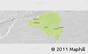 Physical Panoramic Map of Baguineda, lighten, desaturated