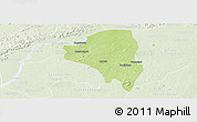 Physical Panoramic Map of Baguineda, lighten