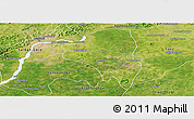 Satellite Panoramic Map of Baguineda