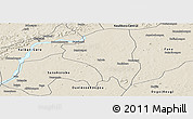 Shaded Relief Panoramic Map of Baguineda