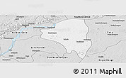 Silver Style Panoramic Map of Baguineda