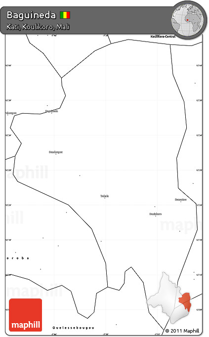 Blank Simple Map of Baguineda