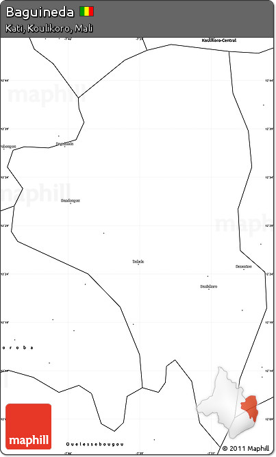Blank Simple Map of Baguineda