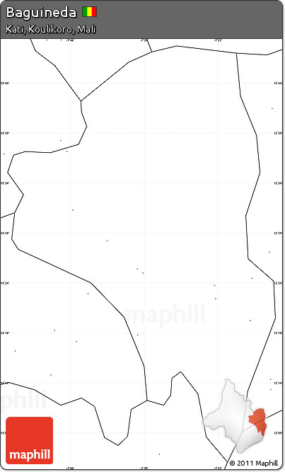 Blank Simple Map of Baguineda, no labels