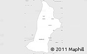 Silver Style Simple Map of Neguela