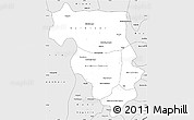 Silver Style Simple Map of Kolokani