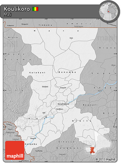 Gray Map of Koulikoro