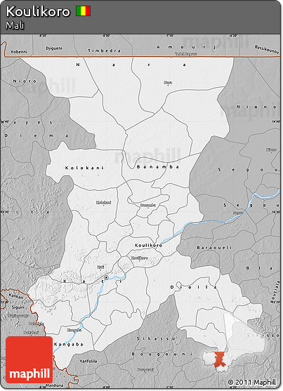 Gray Map of Koulikoro