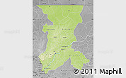 Physical Map of Koulikoro, desaturated