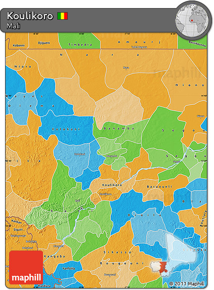Political Map of Koulikoro