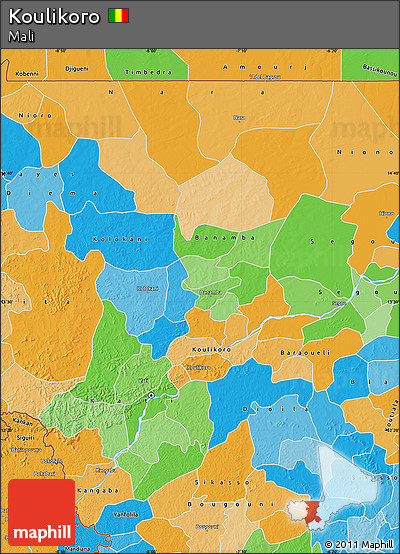 Political Map of Koulikoro