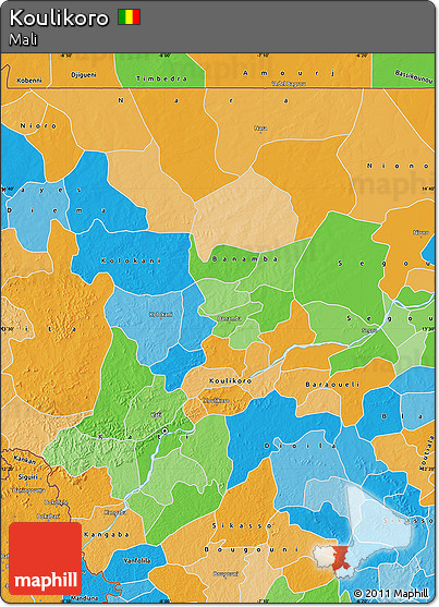Political Map of Koulikoro