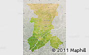 Satellite Map of Koulikoro, lighten, semi-desaturated
