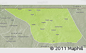 Physical 3D Map of Balle, semi-desaturated