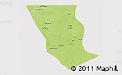 Physical 3D Map of Dilly, cropped outside