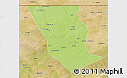 Physical 3D Map of Dilly, satellite outside