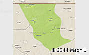 Physical 3D Map of Dilly, shaded relief outside
