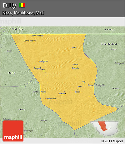 Savanna Style 3D Map of Dilly