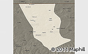 Shaded Relief 3D Map of Dilly, darken