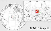 Blank Location Map of Dilly, highlighted grandparent region