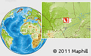 Physical Location Map of Dilly, highlighted parent region