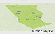 Physical Panoramic Map of Dilly, lighten
