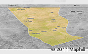 Satellite Panoramic Map of Dilly, desaturated