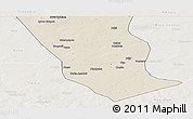 Shaded Relief Panoramic Map of Dilly, lighten