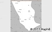 Gray Simple Map of Dilly