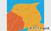 Political 3D Map of Guire