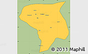 Savanna Style Simple Map of Guire, cropped outside