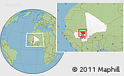 Savanna Style Location Map of Nara, highlighted country, highlighted parent region, within the entire country