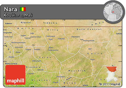Satellite Map of Nara