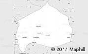 Silver Style Simple Map of Mourdiah